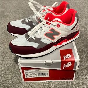 New Balance 530 Red and White Lifestyle Sneakers